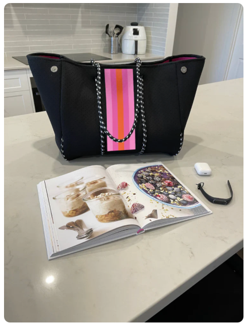 Neoprene Bag Vegan Tote Black